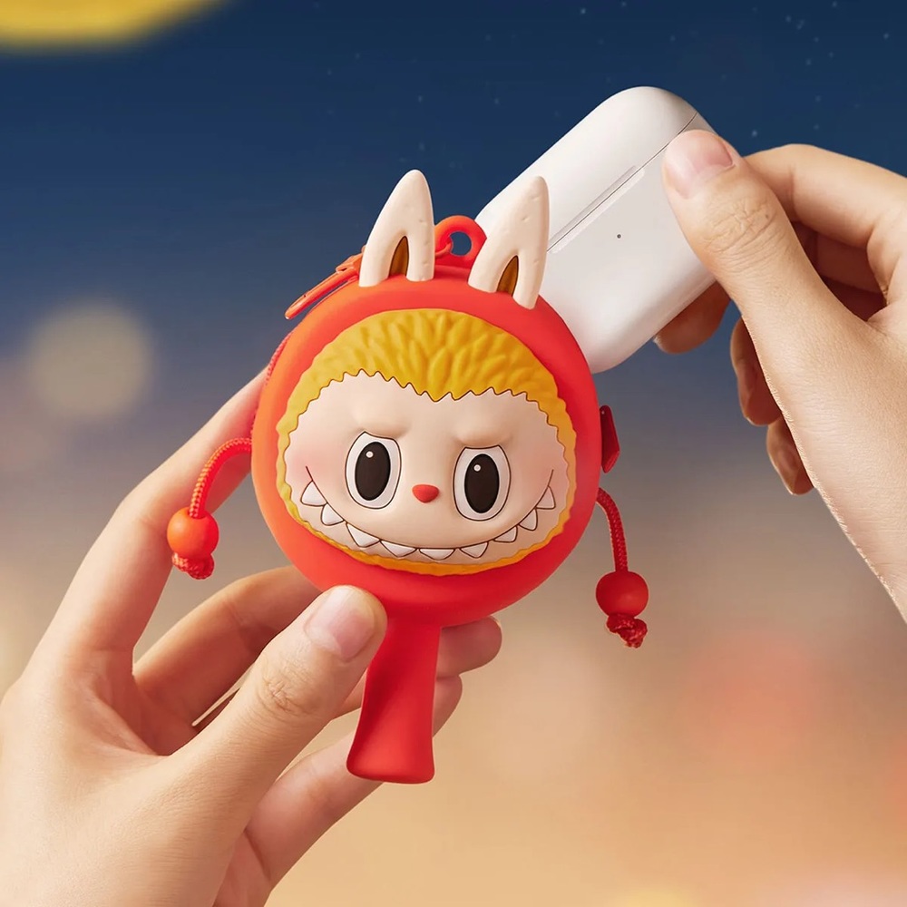 Labubu Let's Have Fun Together Series-Rattle-drum Earphone Case and Bag Charm
